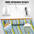 VEVOR Double Quilted Fabric Hammock, 12 FT Double Hammock with Hardwood Spreader Bars, 2 Person Quilted Hammock with Detachable Pillow and Chains for Camping Outdoor Patio Yard Beach, 480 lbs Capacity