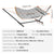 VEVOR Two Person Hammock with Stand Included, Double Hammock with Curved Spreader Bar and Detachable Pillow and Portable Carrying Bag, Perfect for Outdoor Freestanding Hammock, 480lb Capacity