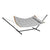 VEVOR Two Person Hammock with Stand Included, Double Hammock with Curved Spreader Bar and Detachable Pillow and Portable Carrying Bag, Perfect for Outdoor Freestanding Hammock, 480lb Capacity