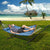 VEVOR Two Person Hammock with Stand Included, Double Hammock with Curved Spreader Bar and Detachable Pillow and Portable Carrying Bag, Perfect for Outdoor Freestanding Hammock, 480lb Capacity