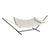 VEVOR Two Person Hammock with Stand Included, Double Hammock with Curved Spreader Bar and Detachable Pillow and Portable Carrying Bag, Perfect for Outdoor Freestanding Hammock, 480lb Capacity
