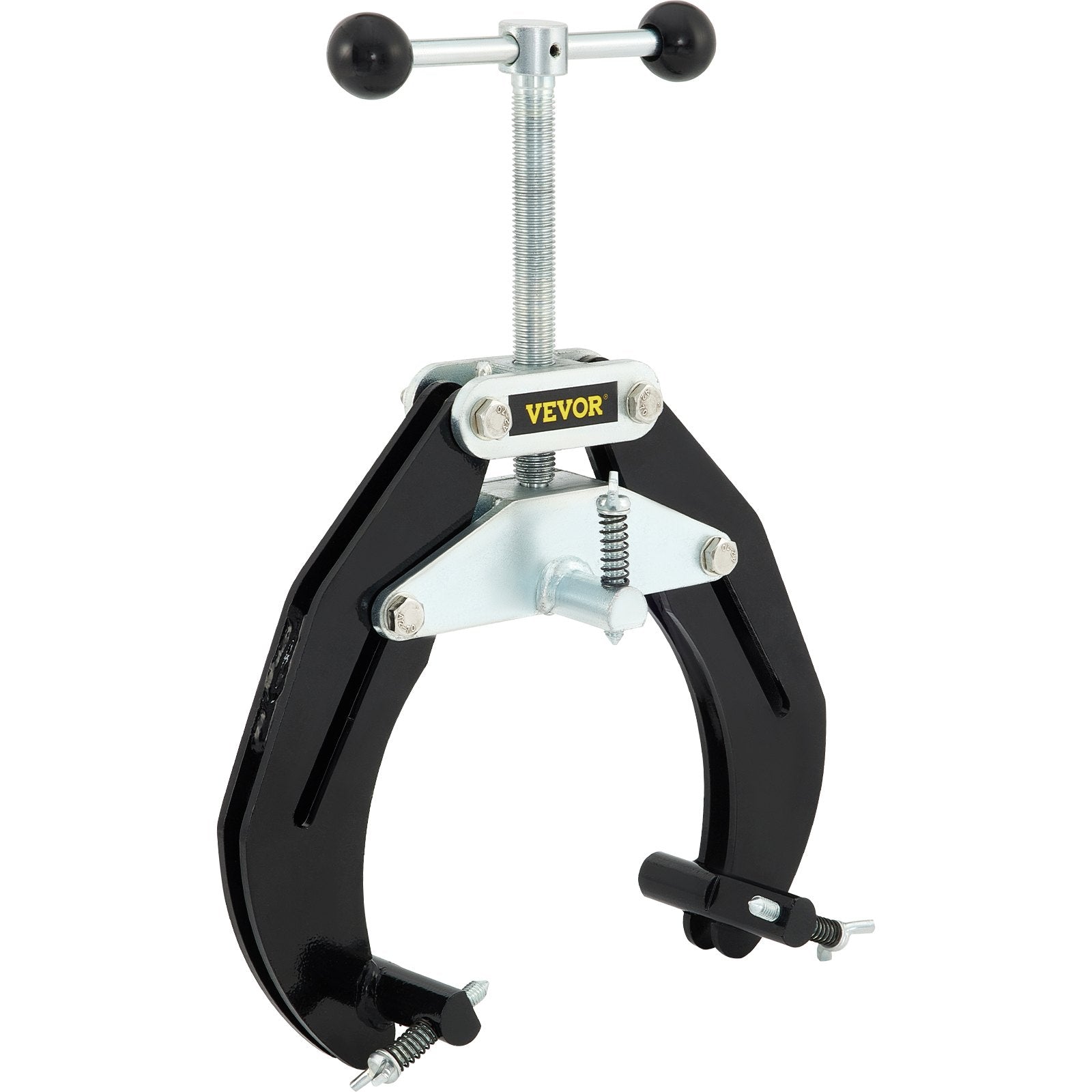 VEVOR Pipe Clamp, 2 to 6 in, High Strength Ultra Clamp with Quick Acting Screws, Steel Pipe Alignment Tool with Lightweight Design, Black