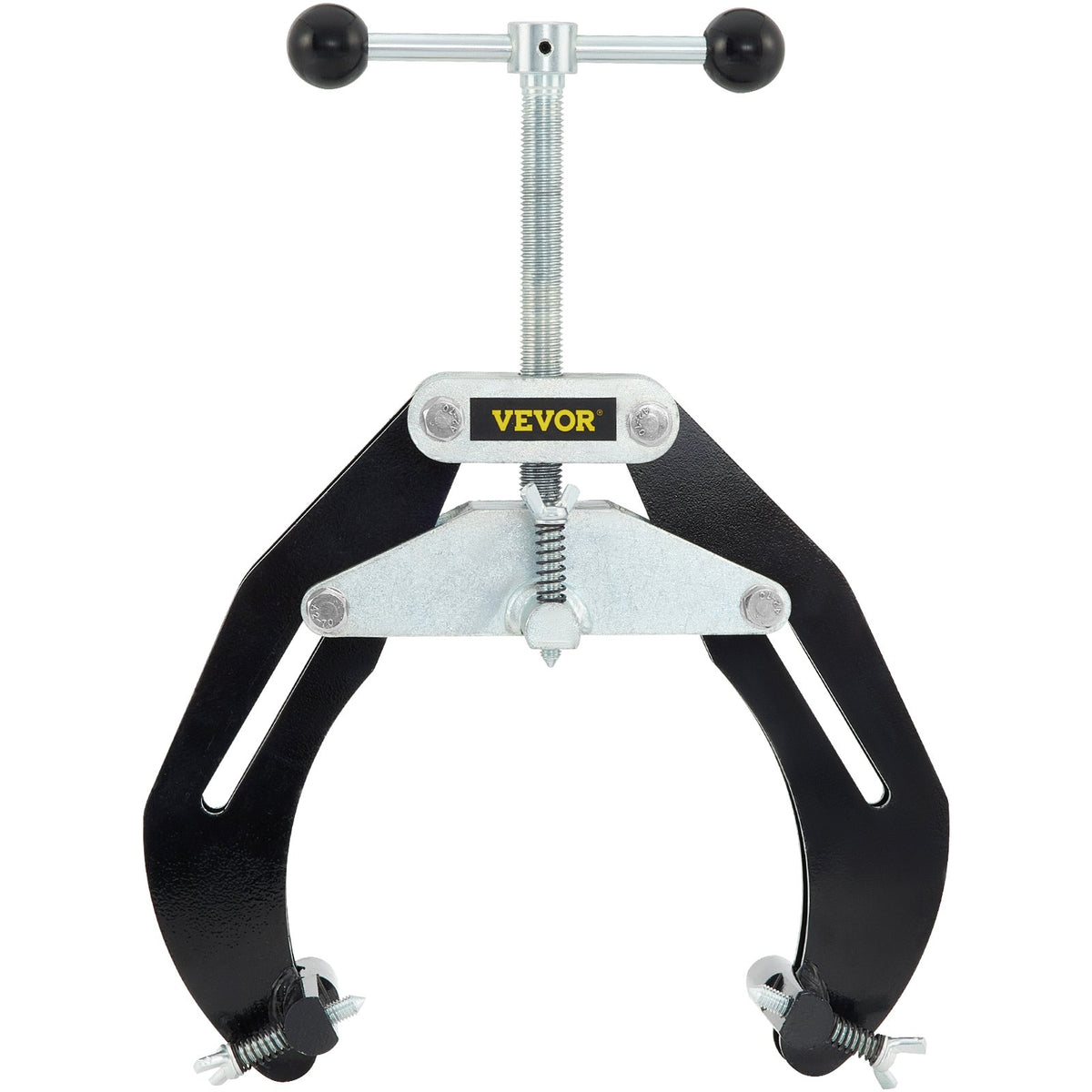 VEVOR Pipe Clamp, 2 to 6 in, High Strength Ultra Clamp with Quick Acting Screws, Steel Pipe Alignment Tool with Lightweight Design, Black