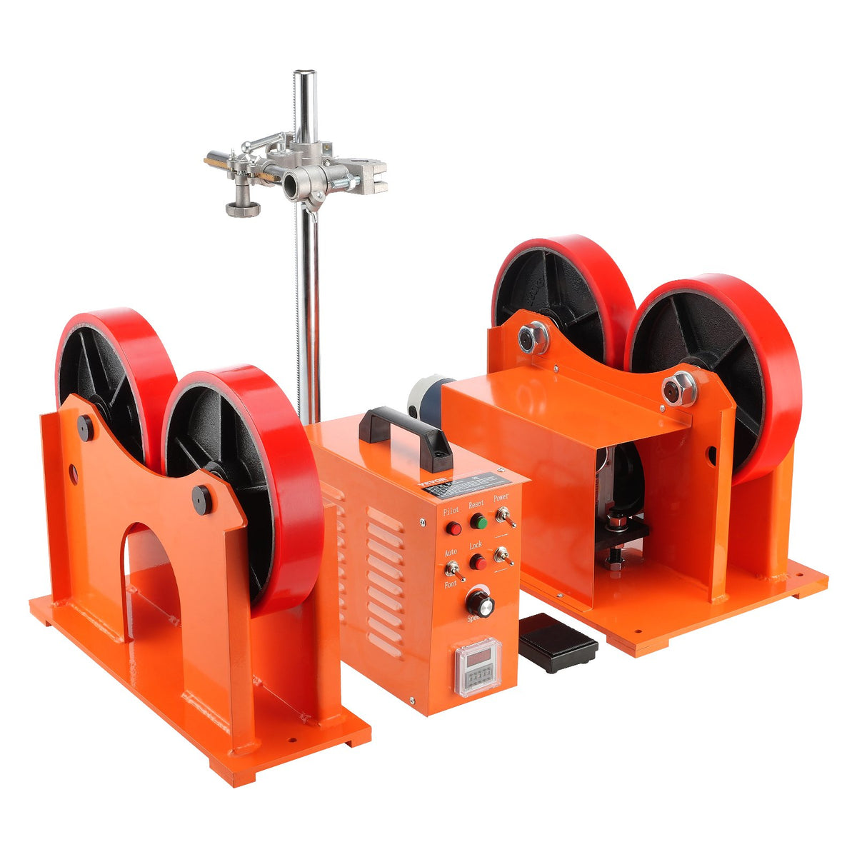 VEVOR Turning Rolls Linkage Roller, 1000KG/2205LBS Loading Welding Turning Roll, 25-1400mm Diameter, 80-1600 mm/min Rotary Welding Positioner &amp; Welding Torch Stand for Welding Equipment Support