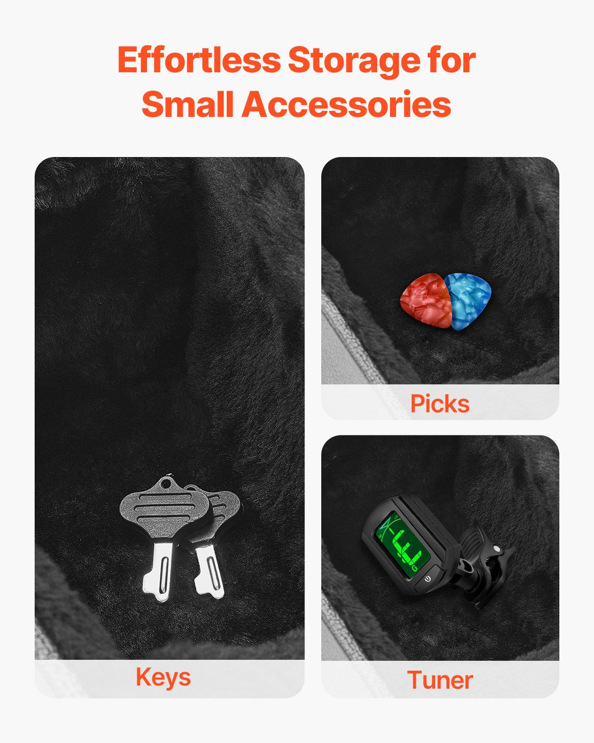 VEVOR Acoustic Guitar Hard Case 1100 mm With Lock Key And for Acoustic Guitar