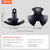 VEVOR River Anchor, 12 LBS Boat Anchor Cast Iron Black Vinyl-Coated with Shackle, Marine Grade Mushroom Anchor for Boats Up To 10 ft, Impressive Holding Power in River and Mud Bottom Lakes