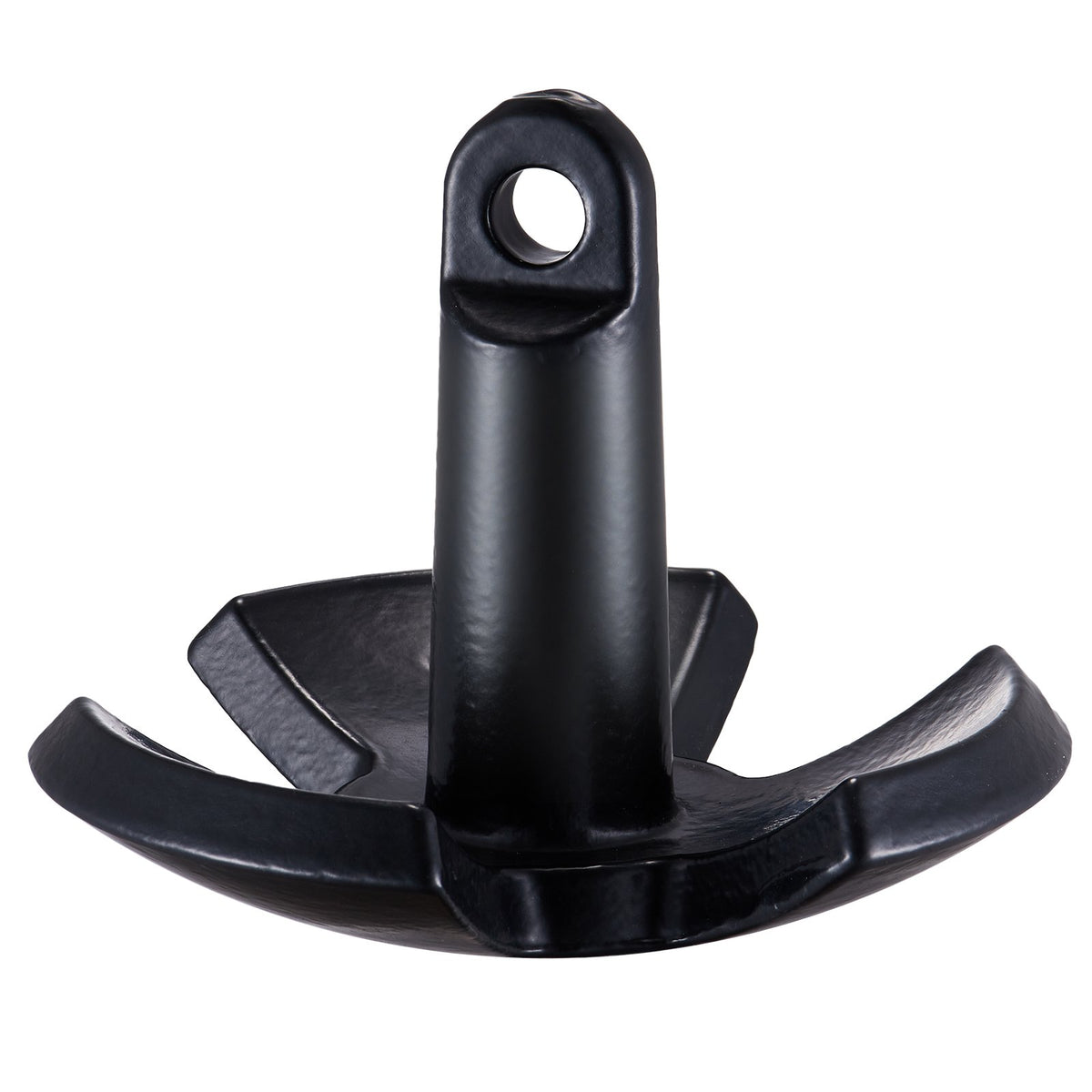 VEVOR River Anchor, 12 LBS Boat Anchor Cast Iron Black Vinyl-Coated with Shackle, Marine Grade Mushroom Anchor for Boats Up To 10 ft, Impressive Holding Power in River and Mud Bottom Lakes