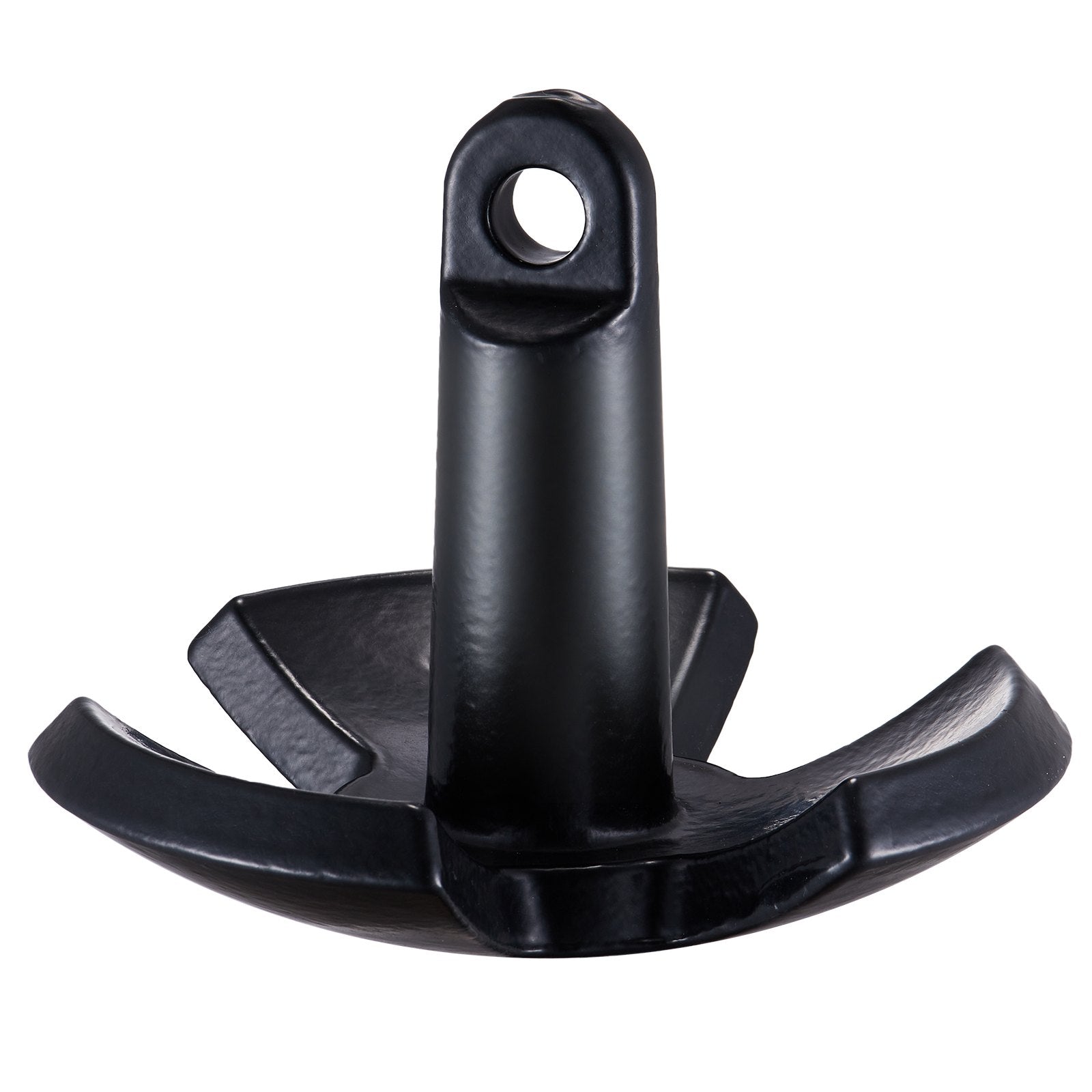 VEVOR River Anchor, 12 LBS Boat Anchor Cast Iron Black Vinyl-Coated with Shackle, Marine Grade Mushroom Anchor for Boats Up To 10 ft, Impressive Holding Power in River and Mud Bottom Lakes