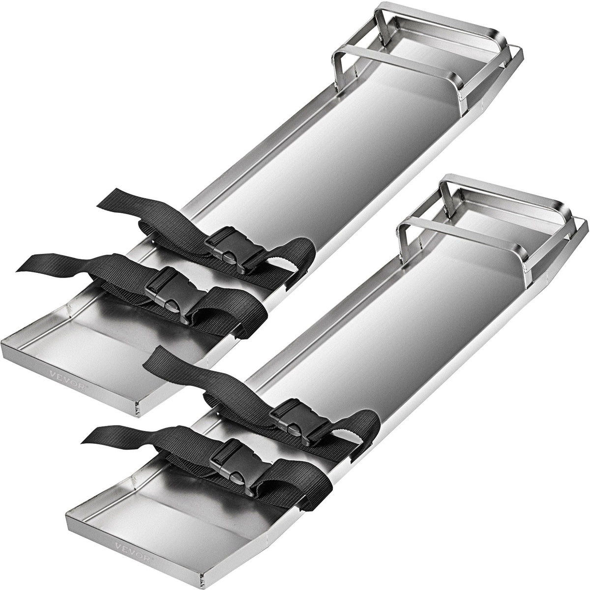 VEVOR Concrete Knee Boards 70cm x 20cm Slider Knee Boards, Kneeler Board Stainless Steel Kneeboards, Concrete Sliders Pair Moving Sliders, with Concrete Board Straps for Cement and Concrete Finishi