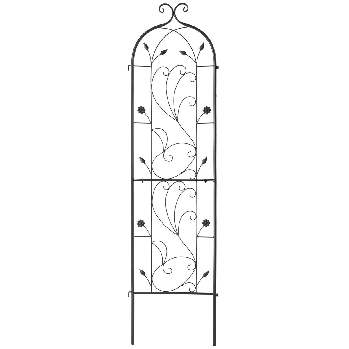 VEVOR Metal Garden Trellis for Climbing Plant Support 60 x 15 in Rustproof