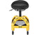 VEVOR Rolling Garage Stool, 300LBS Capacity, Adjustable Height from 24 in to 28.7 in, Mechanic Seat with 360-degree Swivel Wheels and Tool Tray, for Workshop, Auto Repair Shop, Yellow