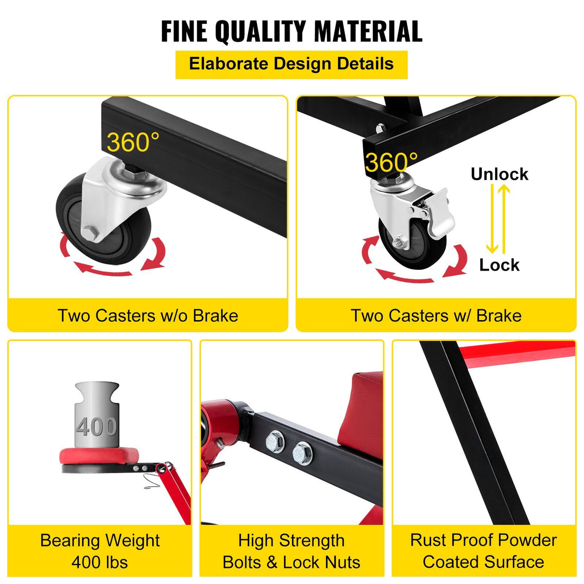 Foldable Engine Creeper Easy Engine Access Creeper for Garage or Workshop