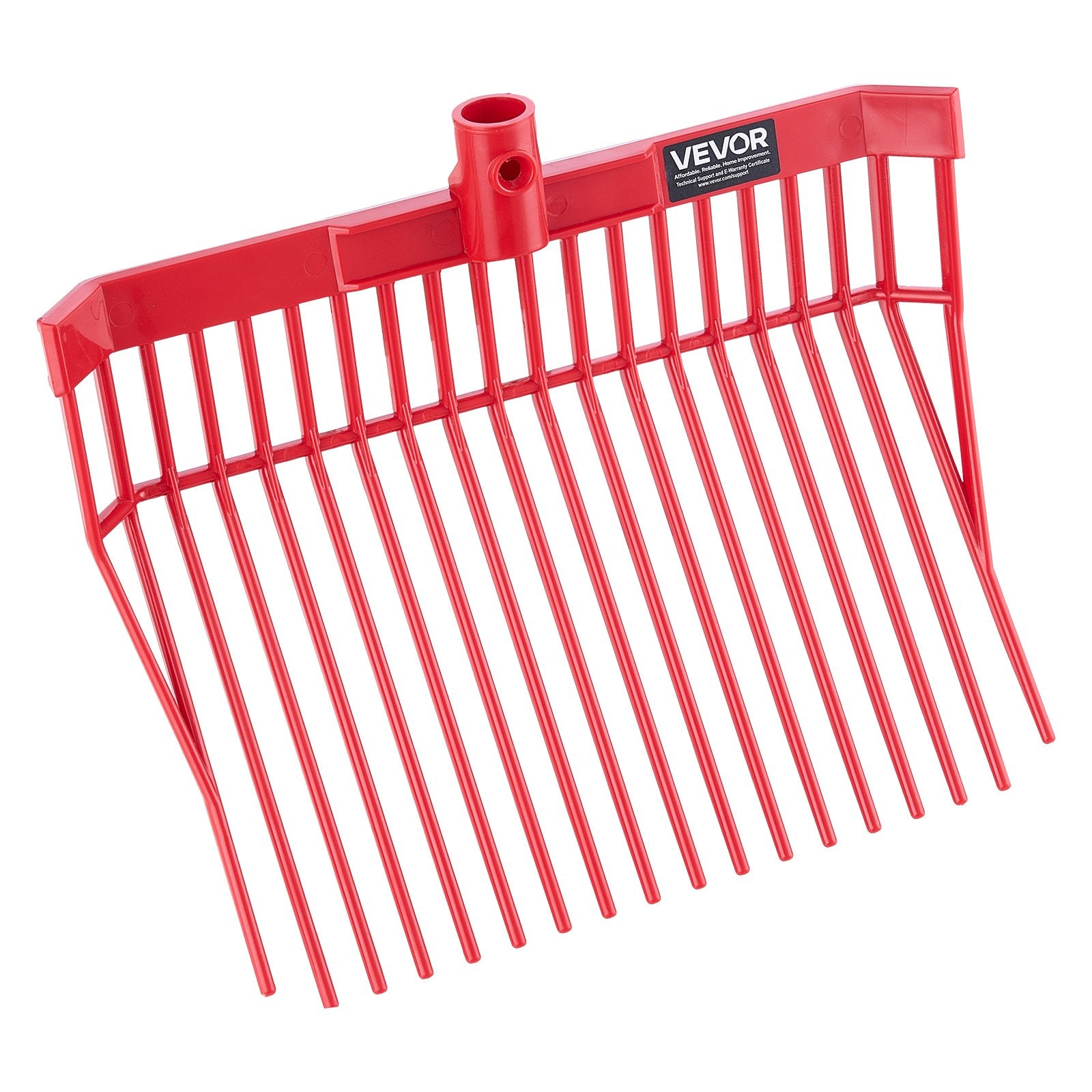 VEVOR 6Pcs Manure Fork Replacement Head 18 Tine Horse Stable Mulch Fork Heads