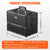 VEVOR Makeup Train Case 370MM Large Portable Cosmetic Case, 6 Tier Trays Professional Makeup Storage Organizer Box Make Up Carrier with Handle And Strap Travel Case for Women and Girls - Black