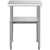 VEVOR Stainless Steel Prep Table, 61 x 61 x 91.4 cm, 600lbs Load Capacity Heavy Duty Metal Worktable with Adjustable Undershelf & Universal Wheels, Commercial Workstation for Kitchen Garage Backyard