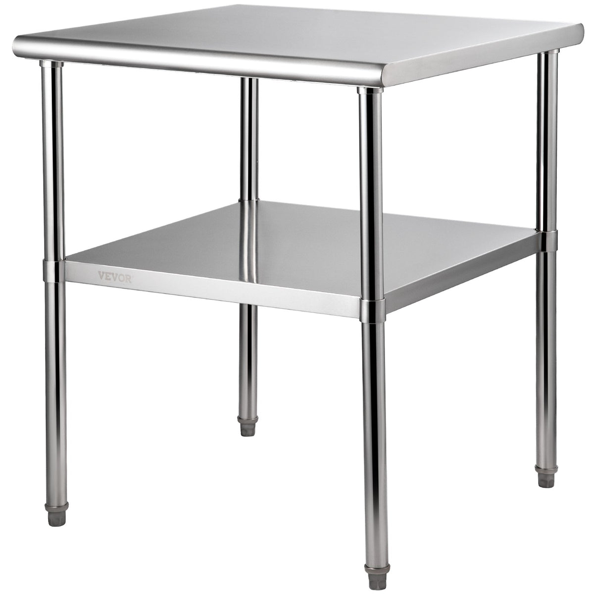 VEVOR Stainless Steel Work Prep Table Commercial Food Prep Table 30x30x36in