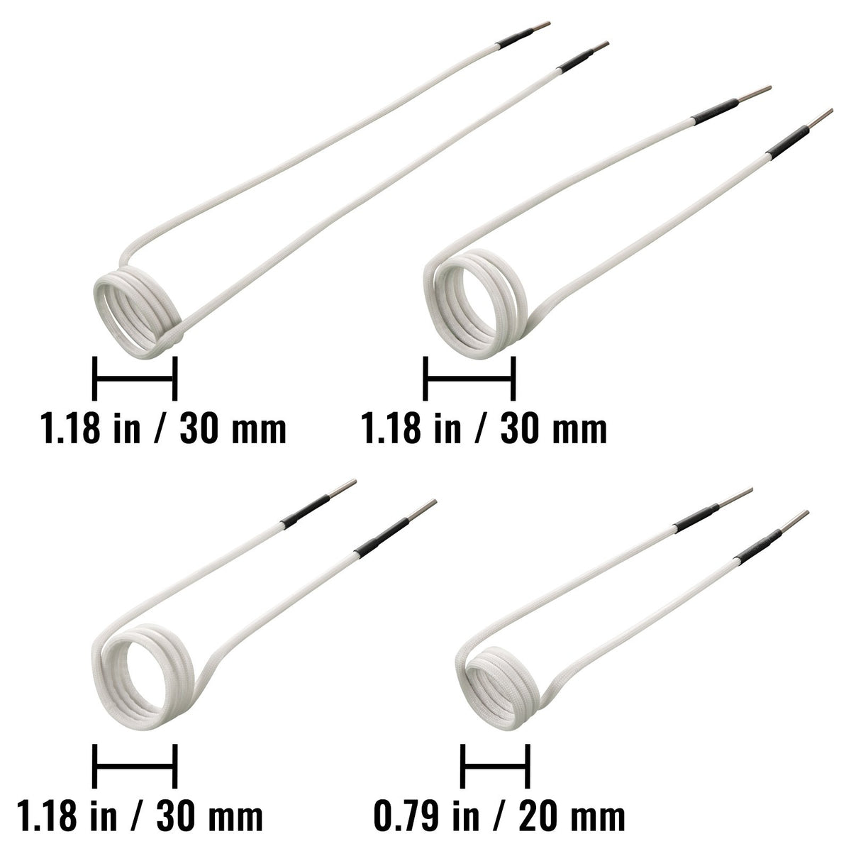 VEVOR Induction Heater Coil Kit Induction Coils 8PCS For Removing Rusty Bolts