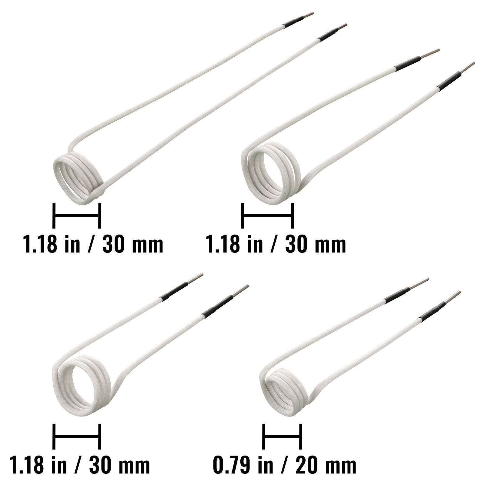 VEVOR Induction Heater Coil Kit Induction Coils 8PCS For Removing Rusty Bolts