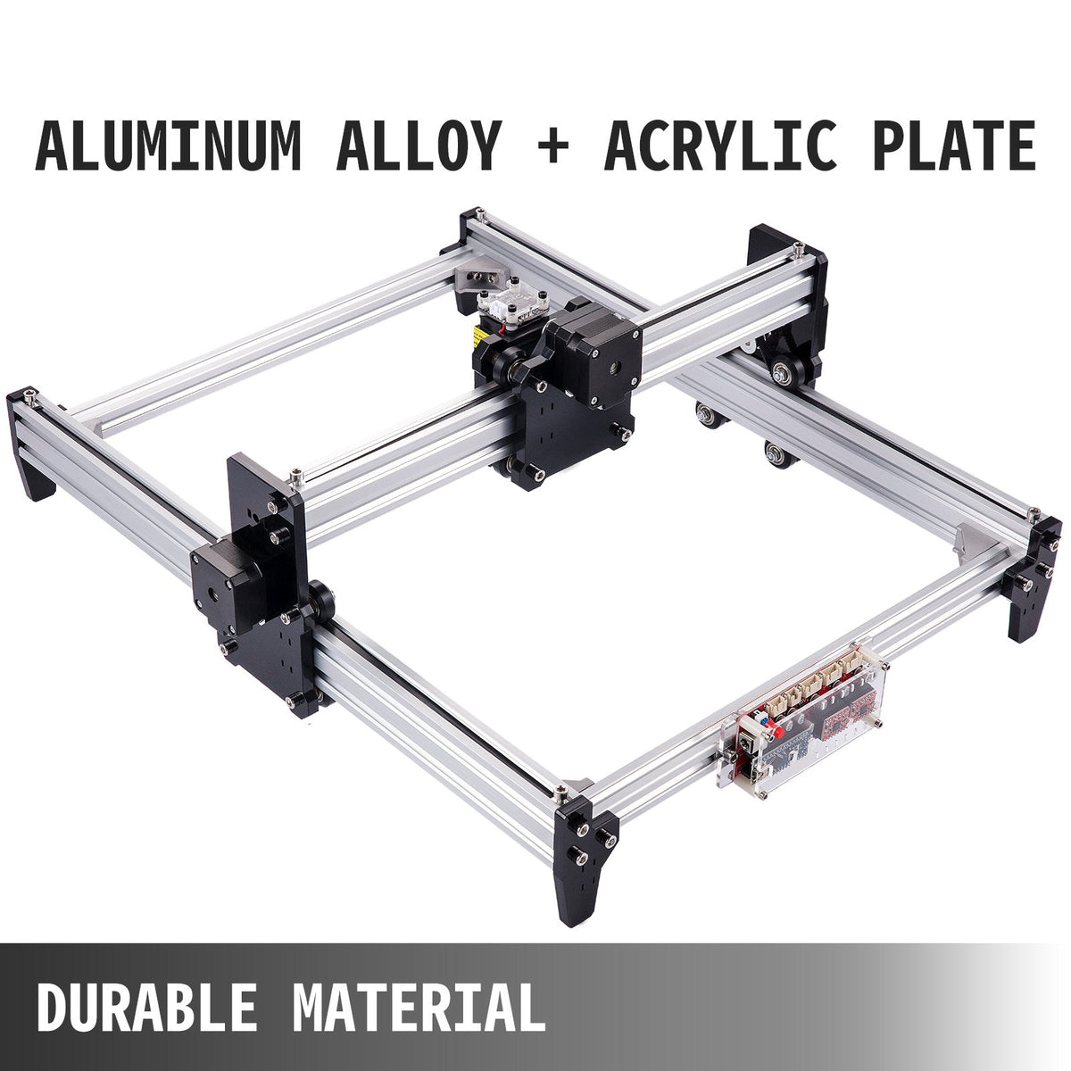 VEVOR CNC 3040 15000MW CNC Machine 395(X) x 285(Y)Mm Effective Working Area 3040 CNC Router Machine GRBL Control CNC Laser Engraver Machine with 2 Axis Milling Router