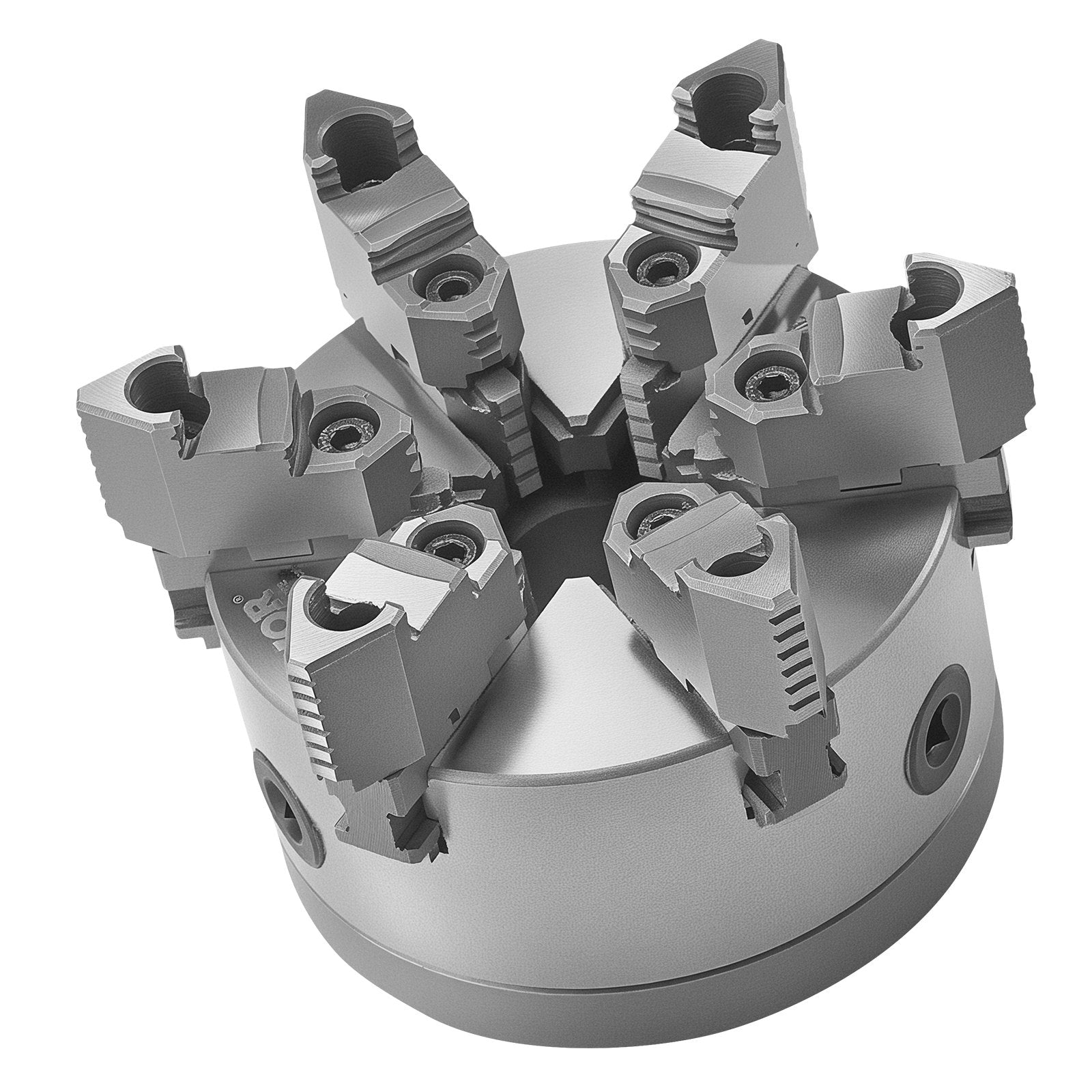 VEVOR 6-Jaw Lathe Chuck, 6 Inch (160 mm), Self-Centering Chuck with D1-4 Cam Lock Backing Plate, 0.12-5.71 in (3-145 mm) Clamping Range with T-wrench Screws, HT300 Material, for Wood Metal Lathe