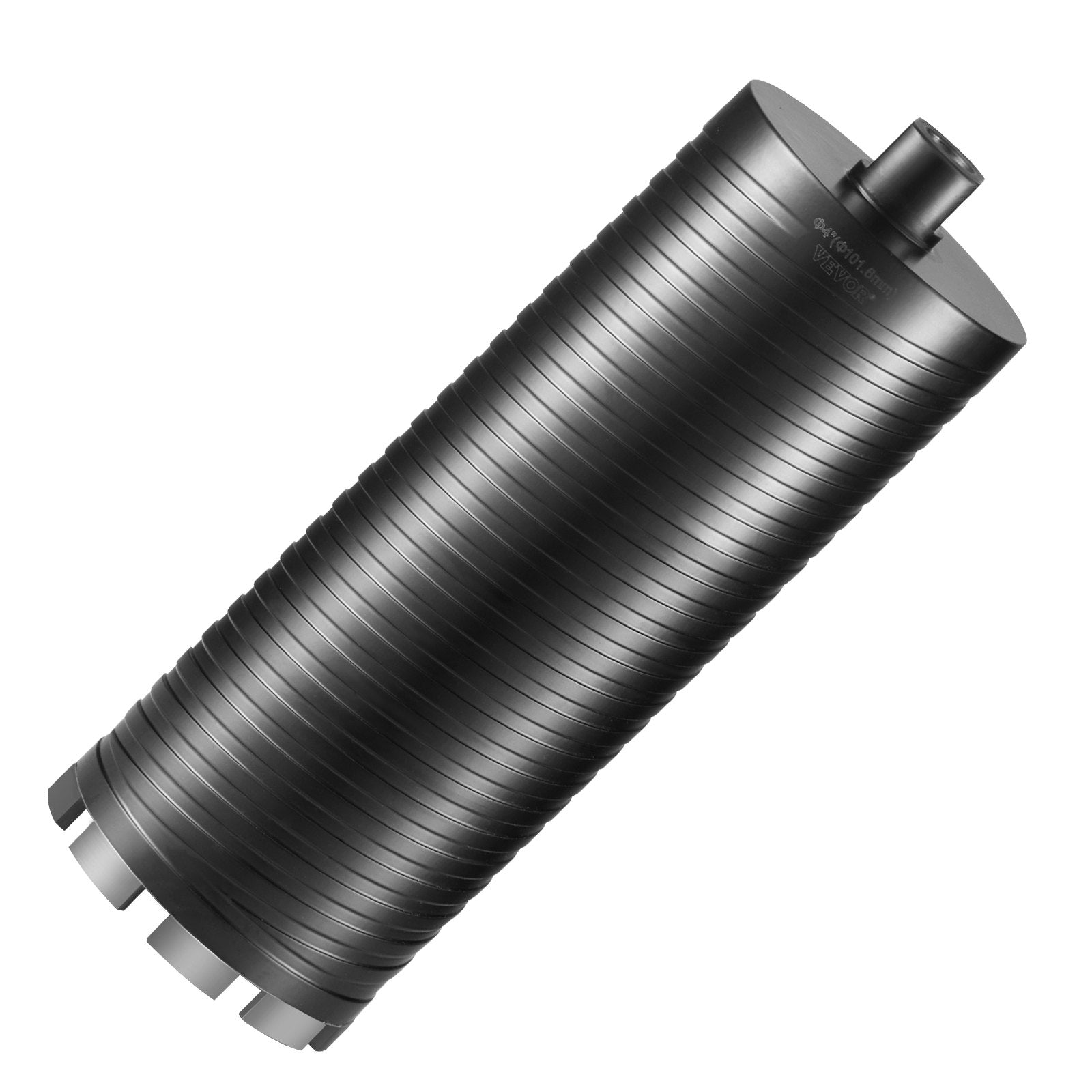 VEVOR Core Drill Bit, 4" Wet/Dry Diamond Core Drill Bits for Brick and Block, Concrete Core Drill Bit with Pilot Bit Adapter and Saw Blade, 9.5" Drilling Depth, 5/8"-11 Inner Thread, Laser Welding