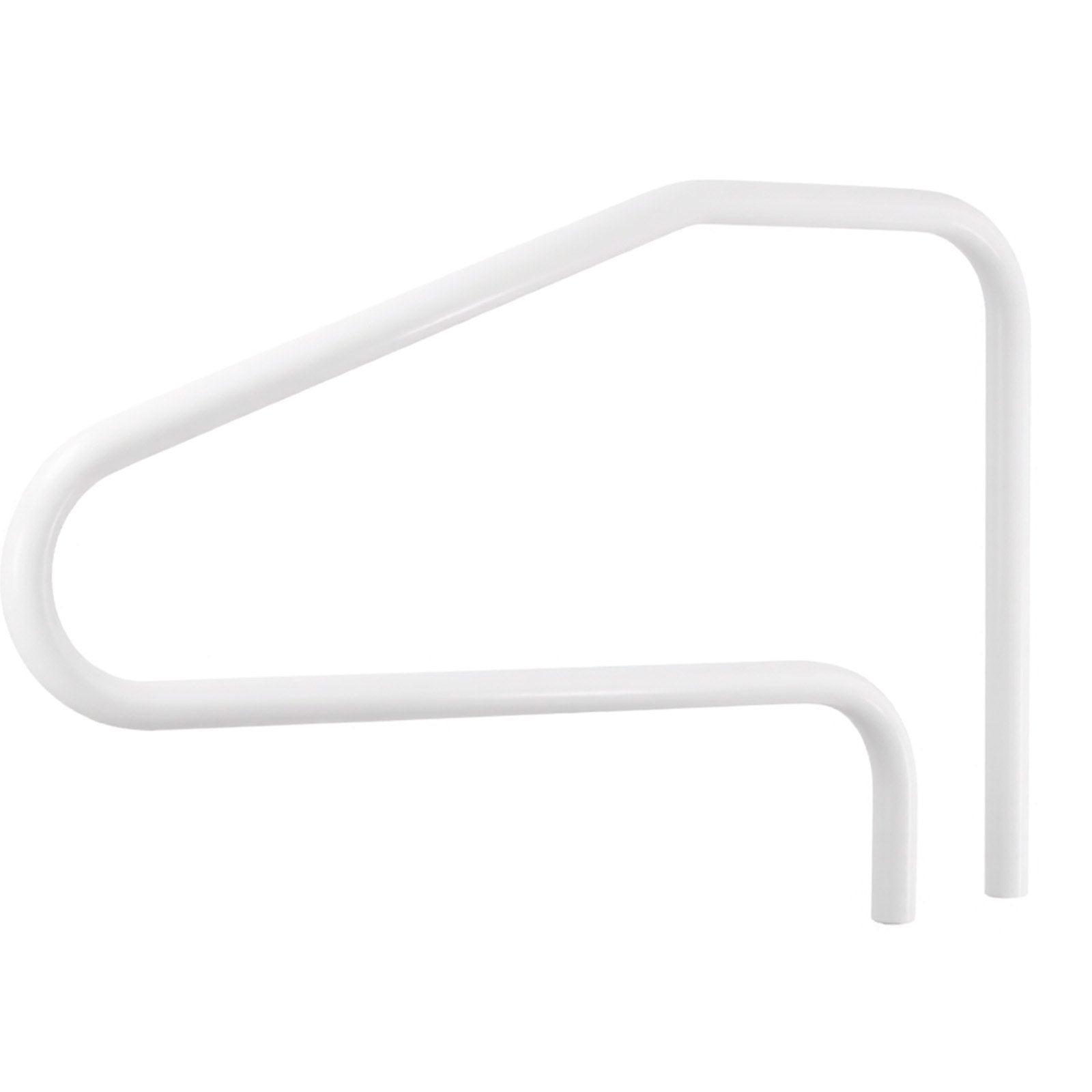 VEVOR Pool Rail, 122 x 81.3 cm Pool Handrail, 100kg Load Capacity Heavy Duty Stainless Steel Swimming Handrail, Seamless Welding, Recessed or Base Mount, for Poolside, Water Parks, Spa Centers