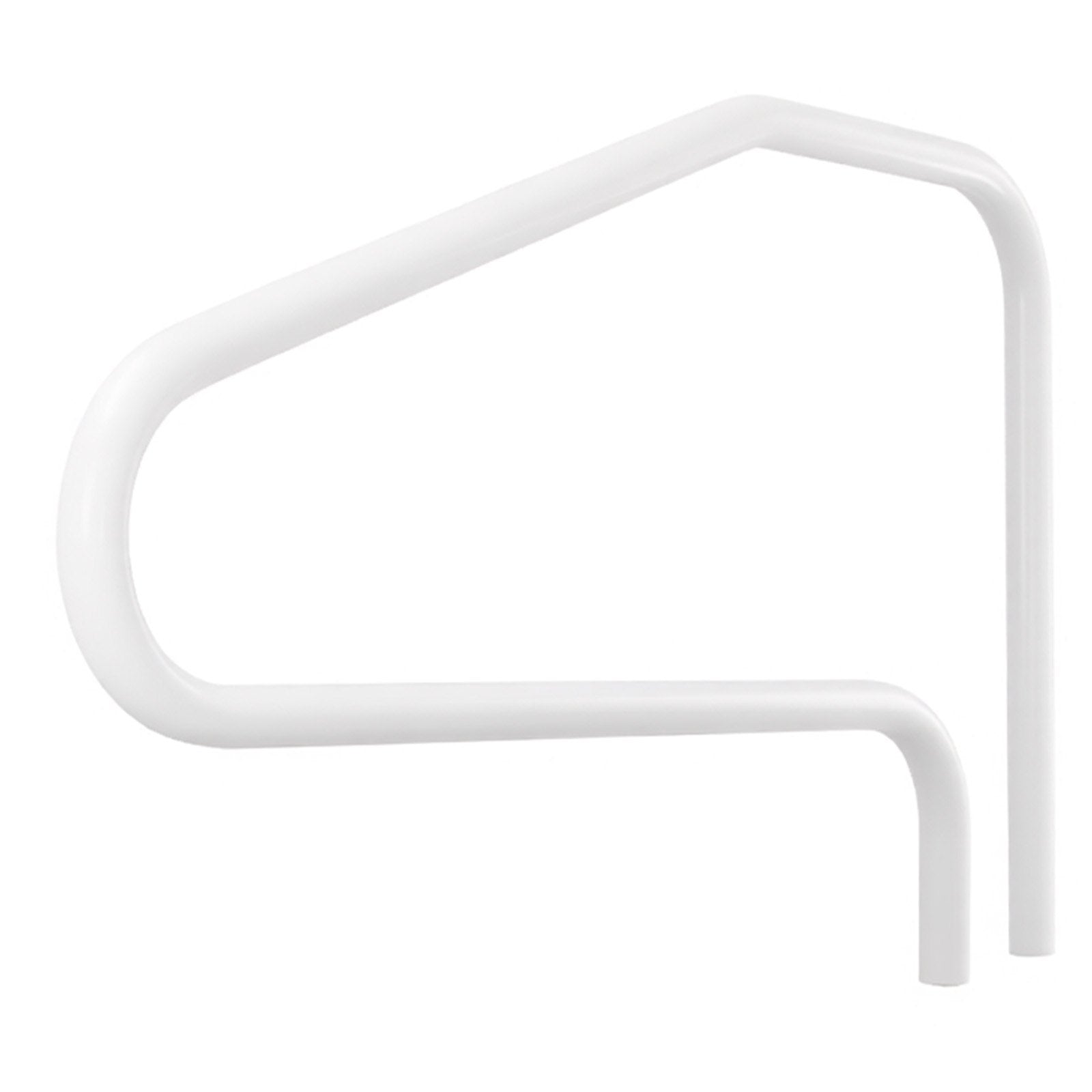 VEVOR Pool Rail, 122 x 81.3 cm Pool Handrail, 100kg Load Capacity Heavy Duty Stainless Steel Swimming Handrail, Seamless Welding, Recessed or Base Mount, for Poolside, Water Parks, Spa Centers