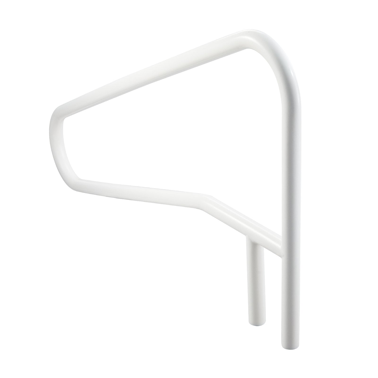 VEVOR Pool Rail, 137.1 x 81.3 cm Pool Handrail, 100kg Load Capacity Heavy Duty Stainless Steel Swimming Handrail, Seamless Welding, Recessed or Base Mount, for Poolside, Water Parks, Spa Centers