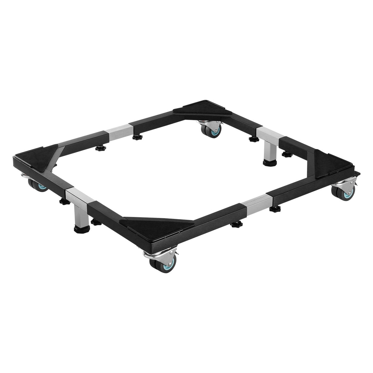 VEVOR Fridge Stand Mobile Base, 1200 lbs Load Capacity, Washing Machine Stand with 8 Locking Twin Wheels and 4 Brakes, 23-36.6 Inches Adjustable Furniture Dolly for Washer, Refrigerator and Dryer