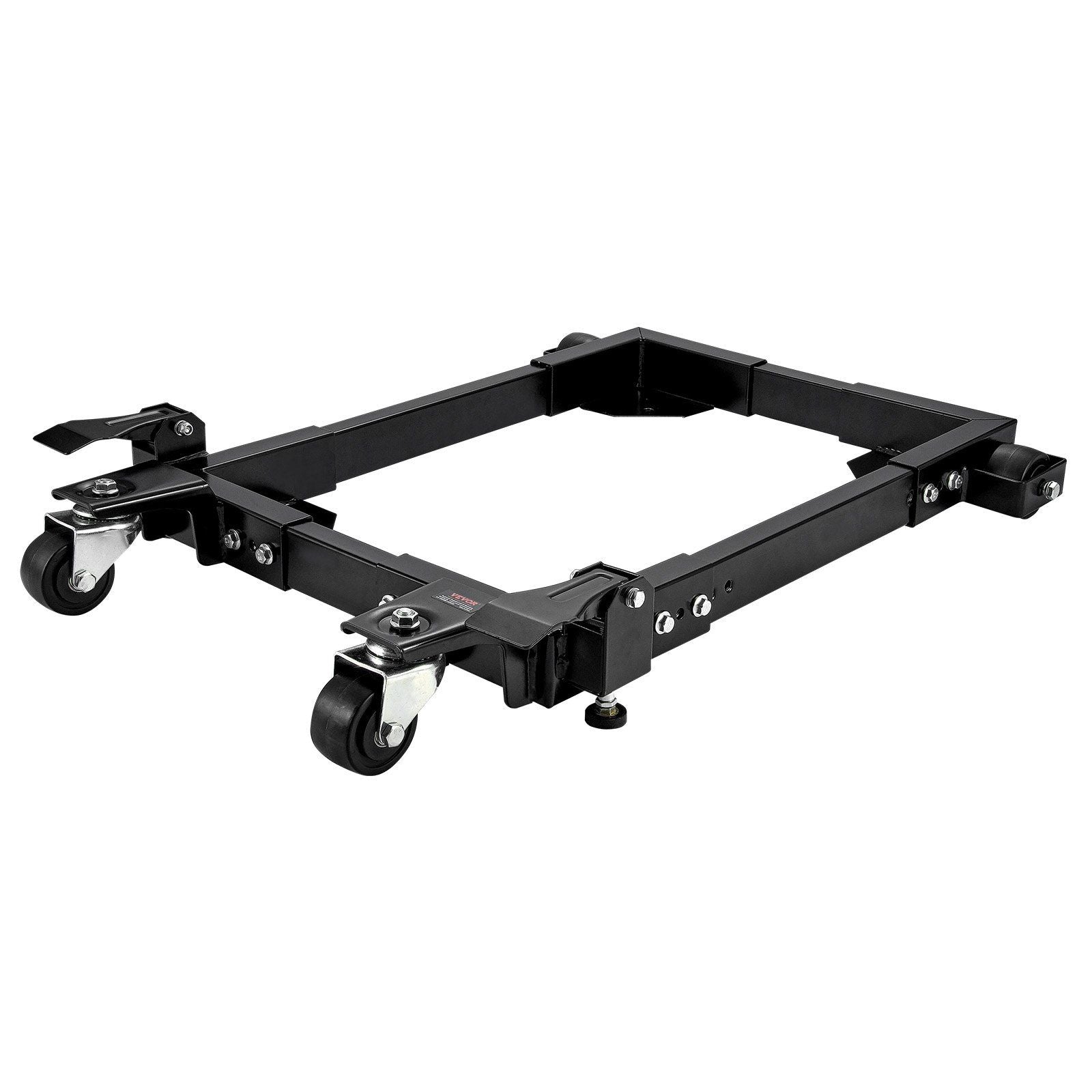 Mobile Base, 680.3 kg Capacity, Adjustable from 457.2 x 609.6 mm to 673.1 x 800.7 mm, Heavy Duty Universal Mobile Base Stand with Swivel Wheels, for Woodworking Equipment, Bandsaw, Power Tools