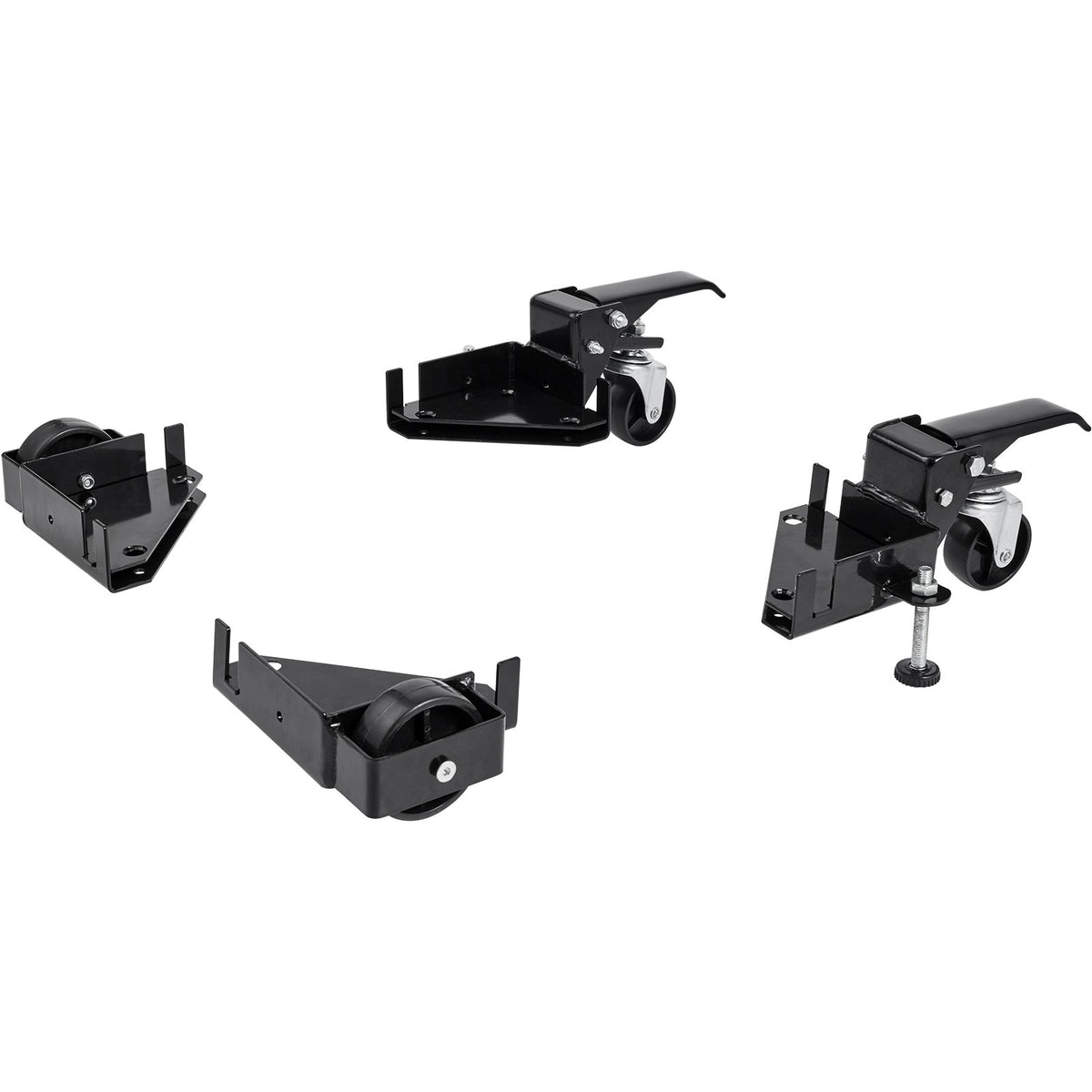 VEVOR Mobile Base, 181.4 kg Capacity, Adjustable from 241.3 x 241.3 mm to Infinity, Heavy Duty Universal Mobile Base Stand with Swivel Wheels, for Woodworking Equipment, Bandsaw, Power Tools, Machines