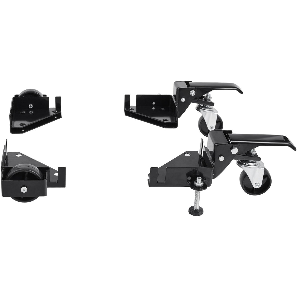 VEVOR Mobile Base, 181.4 kg Capacity, Adjustable from 241.3 x 241.3 mm to Infinity, Heavy Duty Universal Mobile Base Stand with Swivel Wheels, for Woodworking Equipment, Bandsaw, Power Tools, Machines