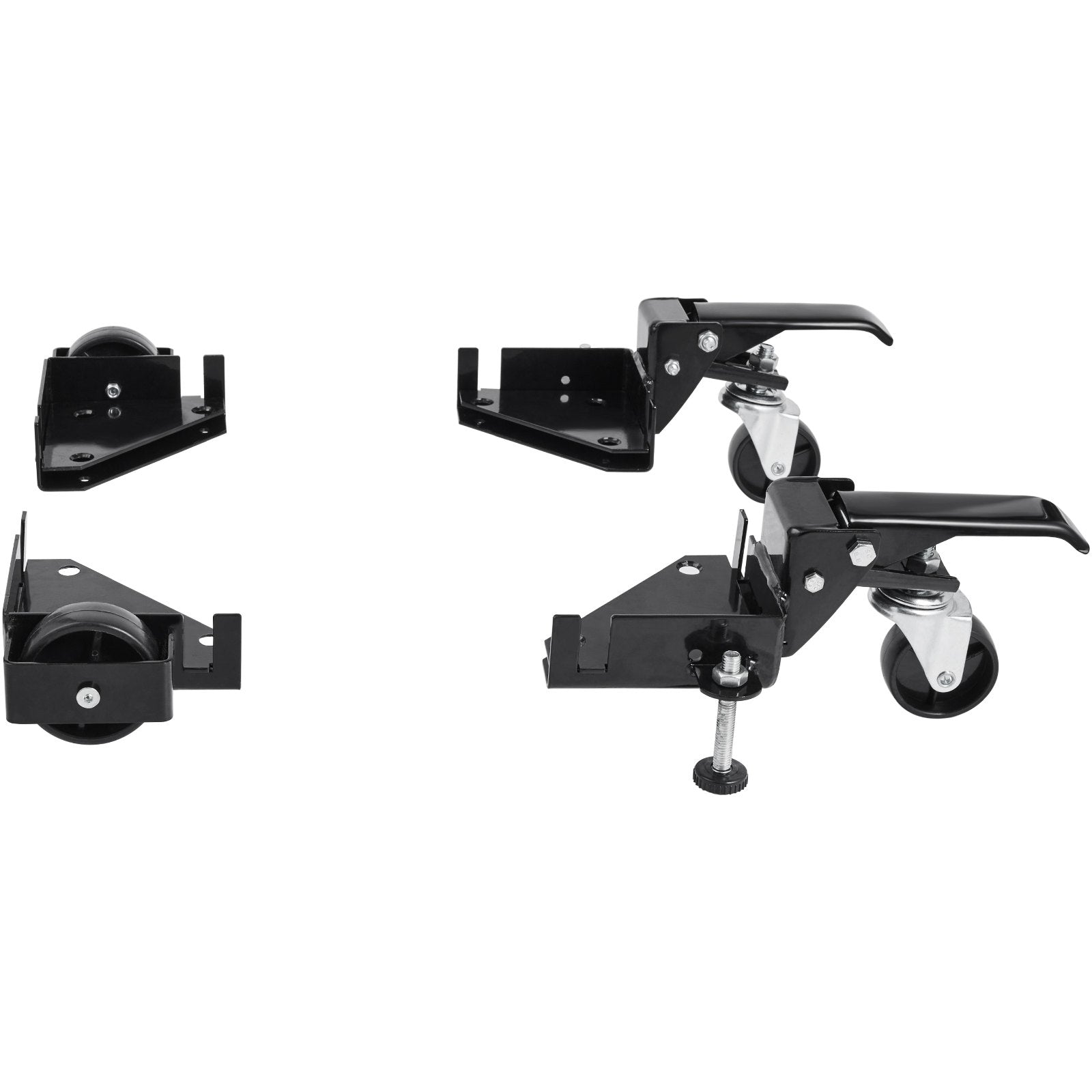 VEVOR Mobile Base, 181.4 kg Capacity, Adjustable from 241.3 x 241.3 mm to Infinity, Heavy Duty Universal Mobile Base Stand with Swivel Wheels, for Woodworking Equipment, Bandsaw, Power Tools, Machines