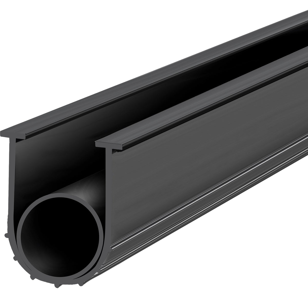 VEVOR Garage Door Seals Bottom Rubber, U Shape +O Ring Combination Garage Door Bottom Weather Seal, 10ft Weatherproofing Garage Door Seal, 5/16 inch T-ends and 3 3/4 inch Width, for Doors, Black