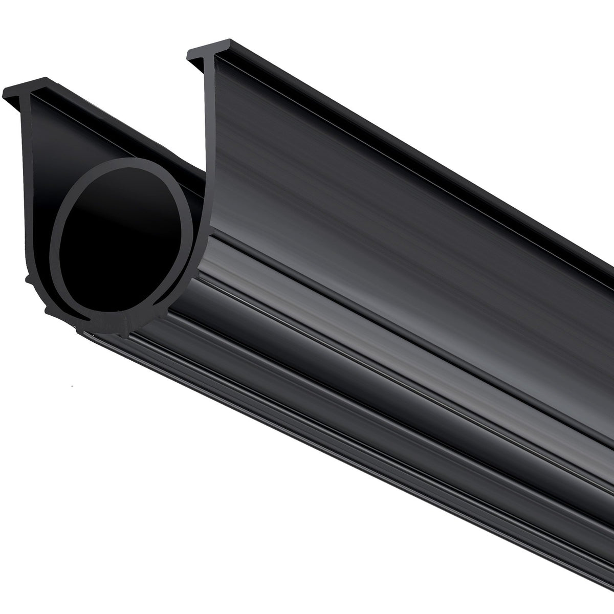 VEVOR Garage Door Seals Bottom Rubber, U Shape +O Ring Combination Garage Door Bottom Weather Seal, 16ft Weatherproofing Garage Door Seal, 5/16 inch T-ends and 3 3/4 inch Width, for Doors, Black