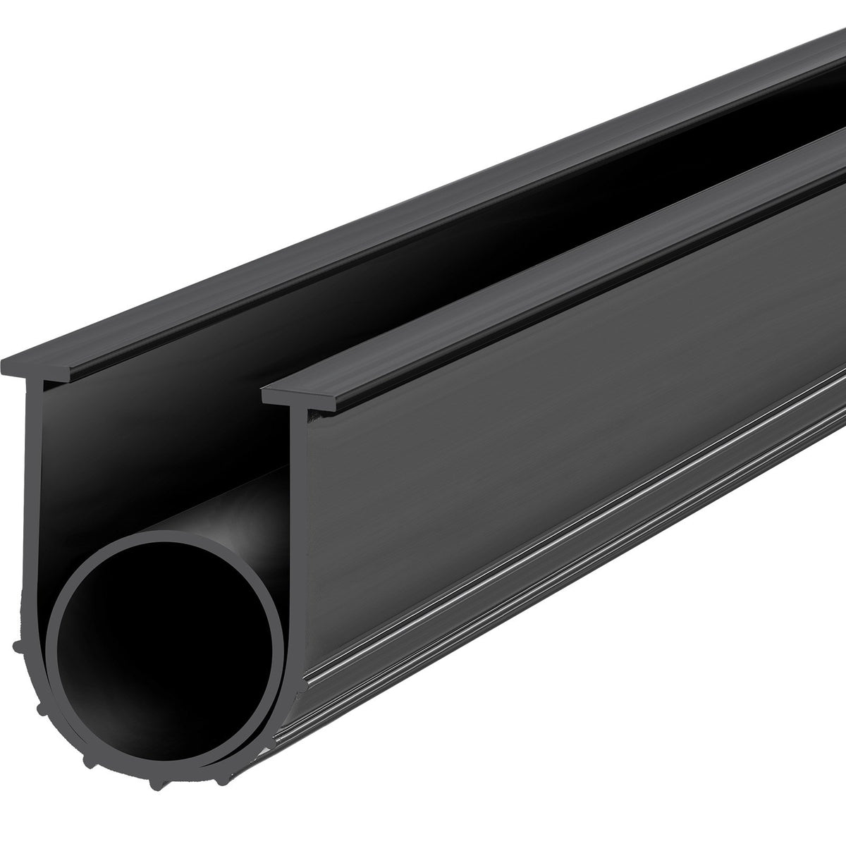 VEVOR Garage Door Seals Bottom Rubber, U Shape +O Ring Combination Garage Door Bottom Weather Seal, 16ft Weatherproofing Garage Door Seal, 5/16 inch T-ends and 3 3/4 inch Width, for Doors, Black
