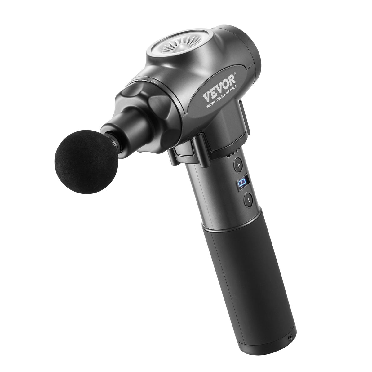 VEVOR Massage Gun Deep Tissue, Percussion Muscle Massager for Athletes - with 9 Speed Levels &amp; 6 Massage Heads, 24V 2500mAh Batteries, Handheld Electric Massage Gun for Pain Relief, Muscle Relaxation