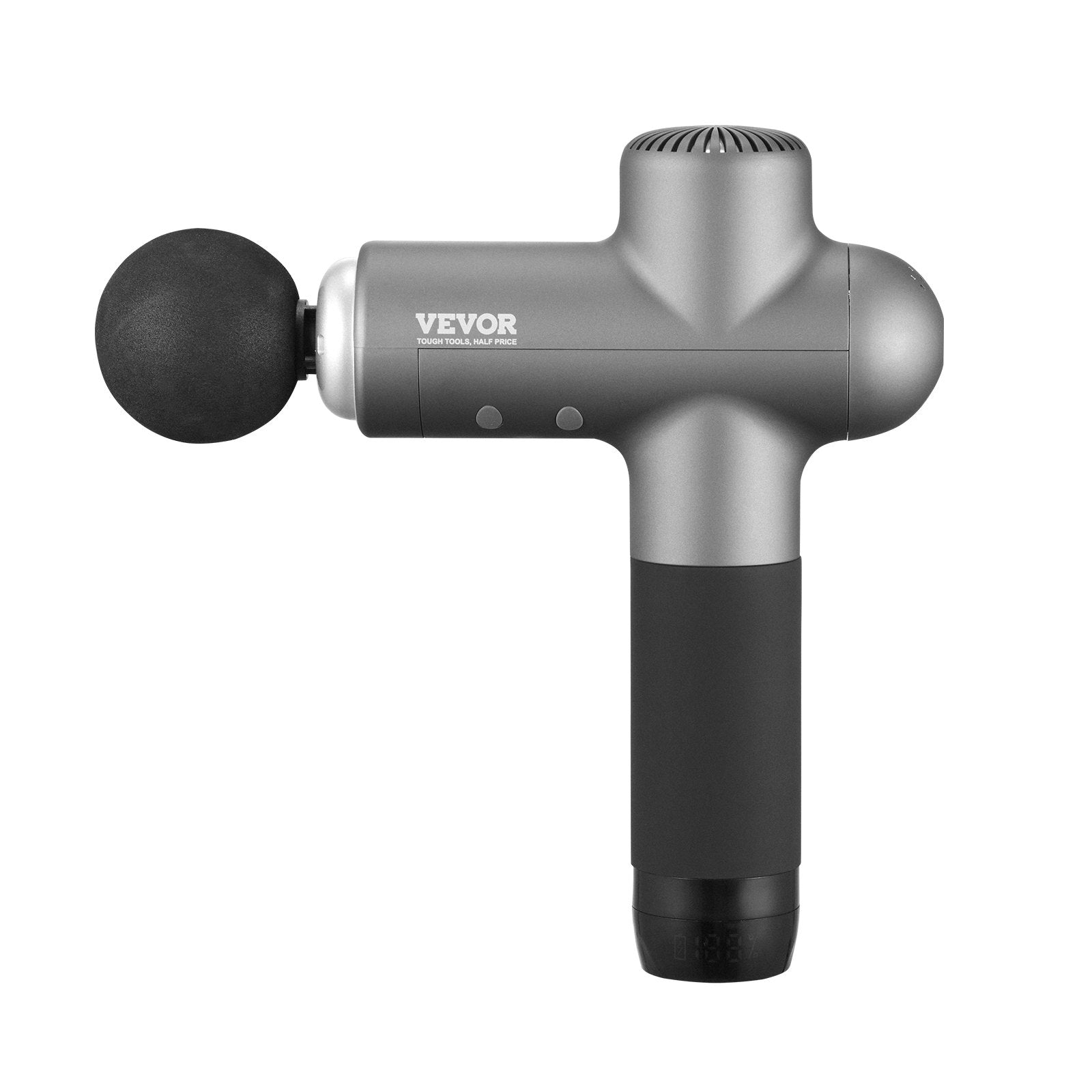 VEVOR Massage Gun Deep Tissue, Percussion Muscle Massager for Athletes - with 8 Speed Levels & 6 Massage Heads, 24V 2500mAh Batteries, Handheld Electric Massage Gun for Pain Relief, Muscle Relaxation
