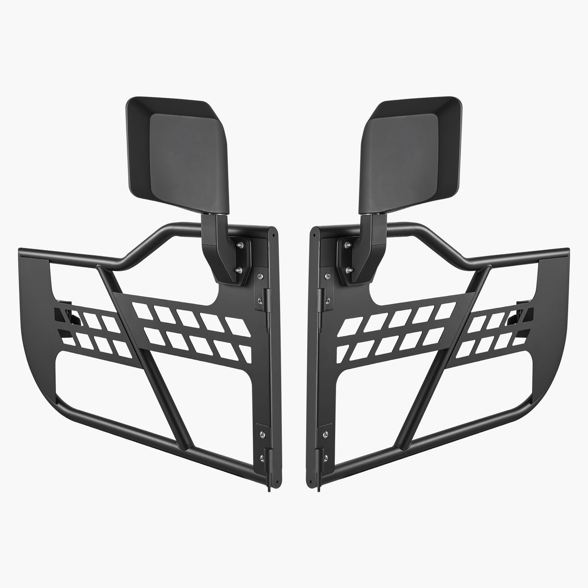VEVOR Jeep Tube Doors, 2-Door, Hunting Style Jeep Tubular Door with Heavy-Duty Hinges &amp; OE Latch, Jeep Doors with Rear View Mirrors, Fit for 2018-2024 Jeep Wrangler JL &amp; 2020-2024 Jeep Gladiator JT