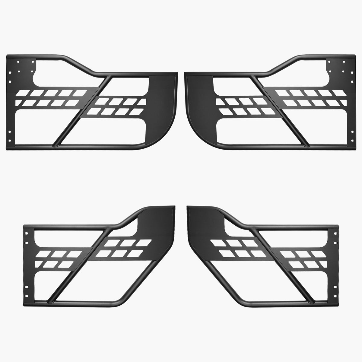 VEVOR Jeep Tube Doors, 4-Door, Hunting Style Jeep Tubular Door with Heavy-Duty Hinges & OE Latch, Jeep Doors with Rubber Pads, Fit for 2018-2024 Jeep Wrangler JL & 2020-2024 Jeep Gladiator JT