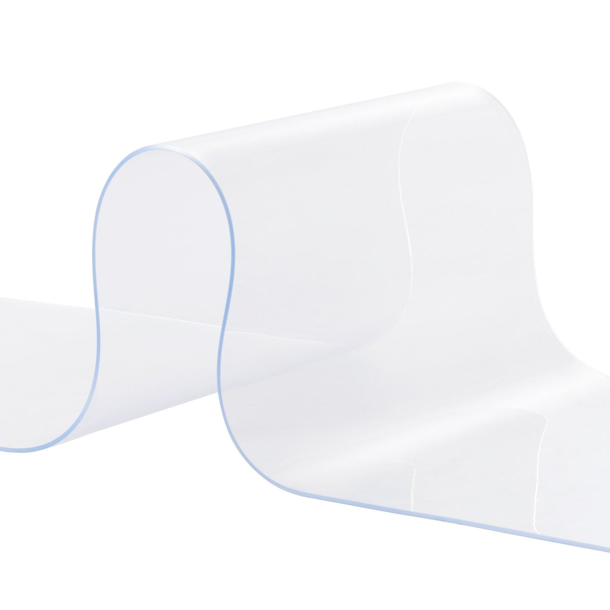 VEVOR Strip Curtain, 5000 cm Length x 20 cm Width x 2 mm Thickness, Clear PVC Smooth Curtain Strip Door Bulk Roll, Plastic Door Strips for Doorways of Supermarket, Garage, Warehouse, Barn, Pet House