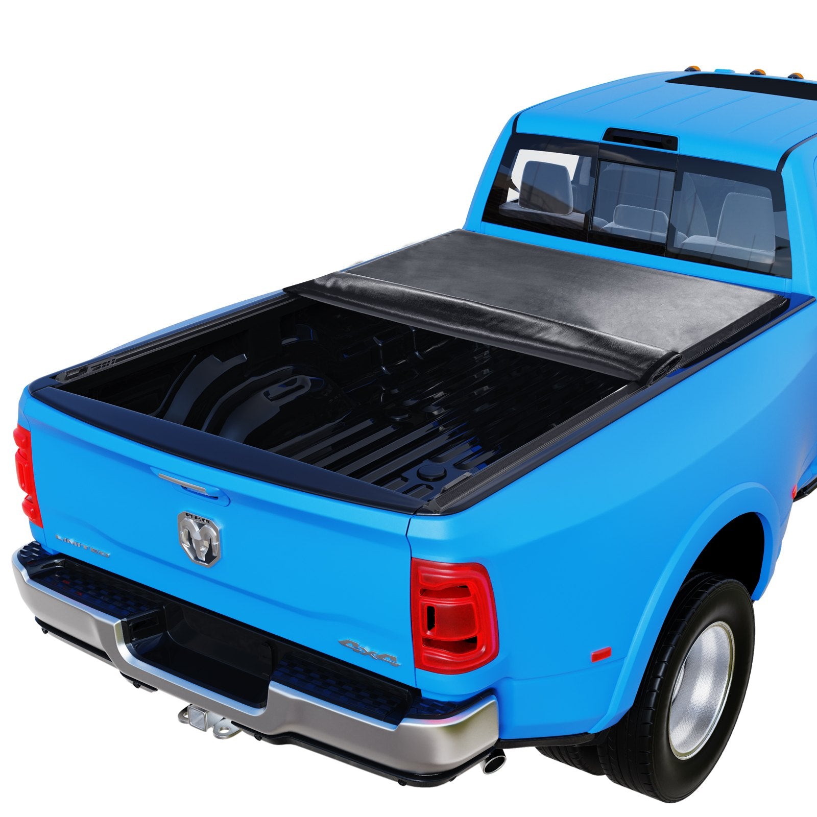 VEVOR Truck Bed Cover, Roll Up Truck Bed Tonneau Cover, Compatible with 2002-2018 Dodge Ram 1500, 2003-2024 2500 3500, 2019-2024 Classic, for 6.4 x 5.5 ft Bed, Soft PVC material, Roll Up Tonneau Cover