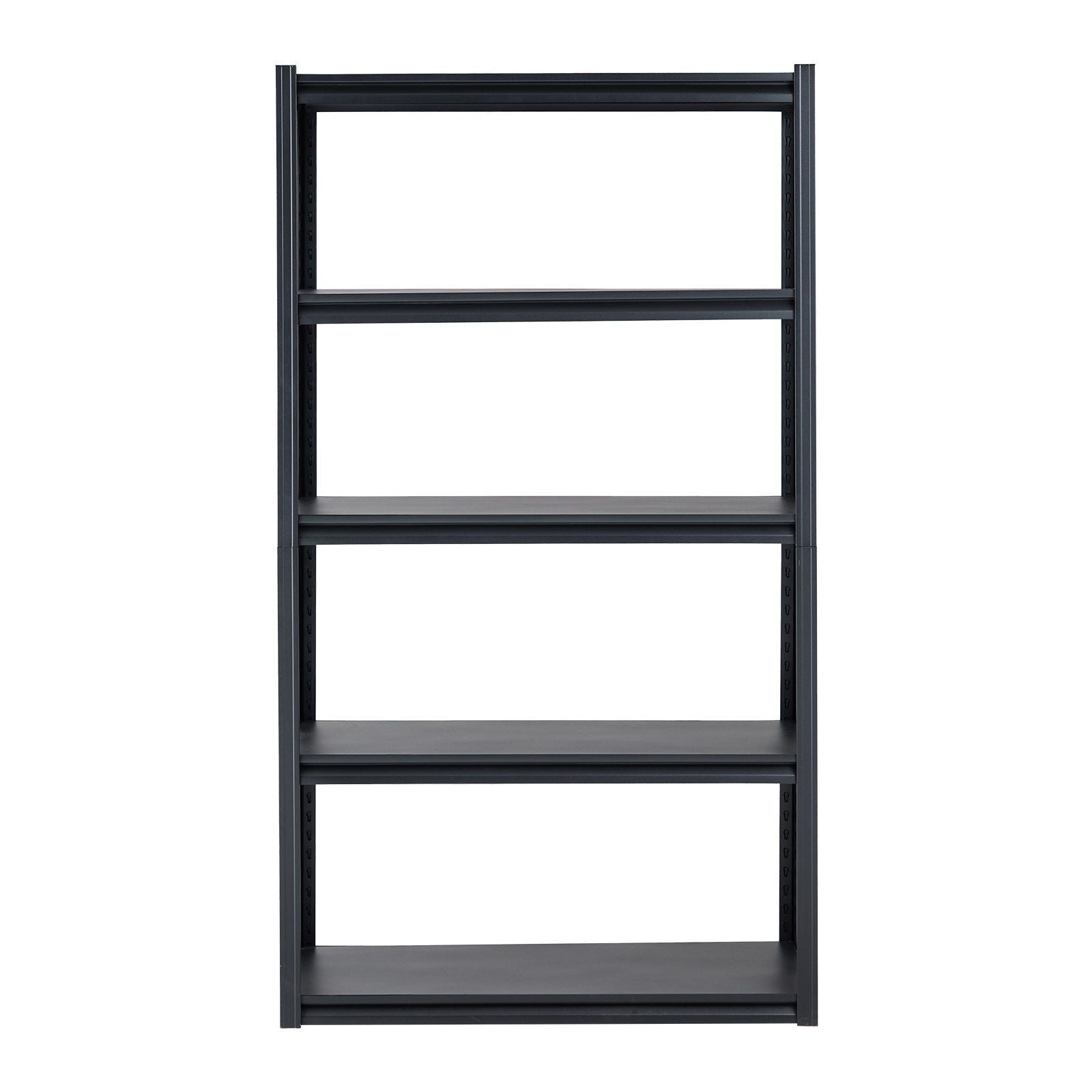 Storage Shelves, 2000 lbs, 5 Tier Garage Storage Shelving, 18" D x 40" W x 72" H Adjustable Metal Shelves for Garage Shelves Utility Rack Shelf, Ideal for Kitchen, Warehouse, Basement, Black