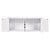 VEVOR Cat Litter Box Enclosure Wooden Litter Box Furniture Hidden 2 Rooms White