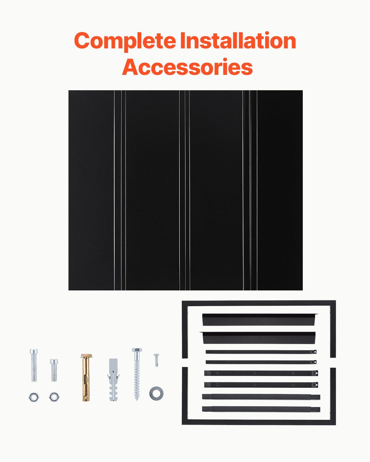 Fixed Metal Awning 1125 × 610 mm, Window Awning Door Canopy, Stable Triangle Steel Frame Awnings for Doors Exterior Rain, and Snow Sunlight Protection for Door Entrance, Windows, Porches, Balconies