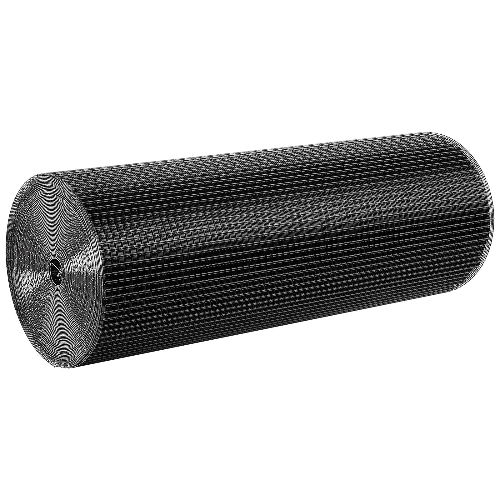 VEVOR Hardware Cloth 61cm x 15.2m, 1/2 in 19 Gauge Galvanized Wire Mesh Roll, Weather-Resistant Vinyl Coated Chicken Wire Fencing, Heavy Duty Welded Garden Plant Fencing for Rabbit Cage Snake Fence