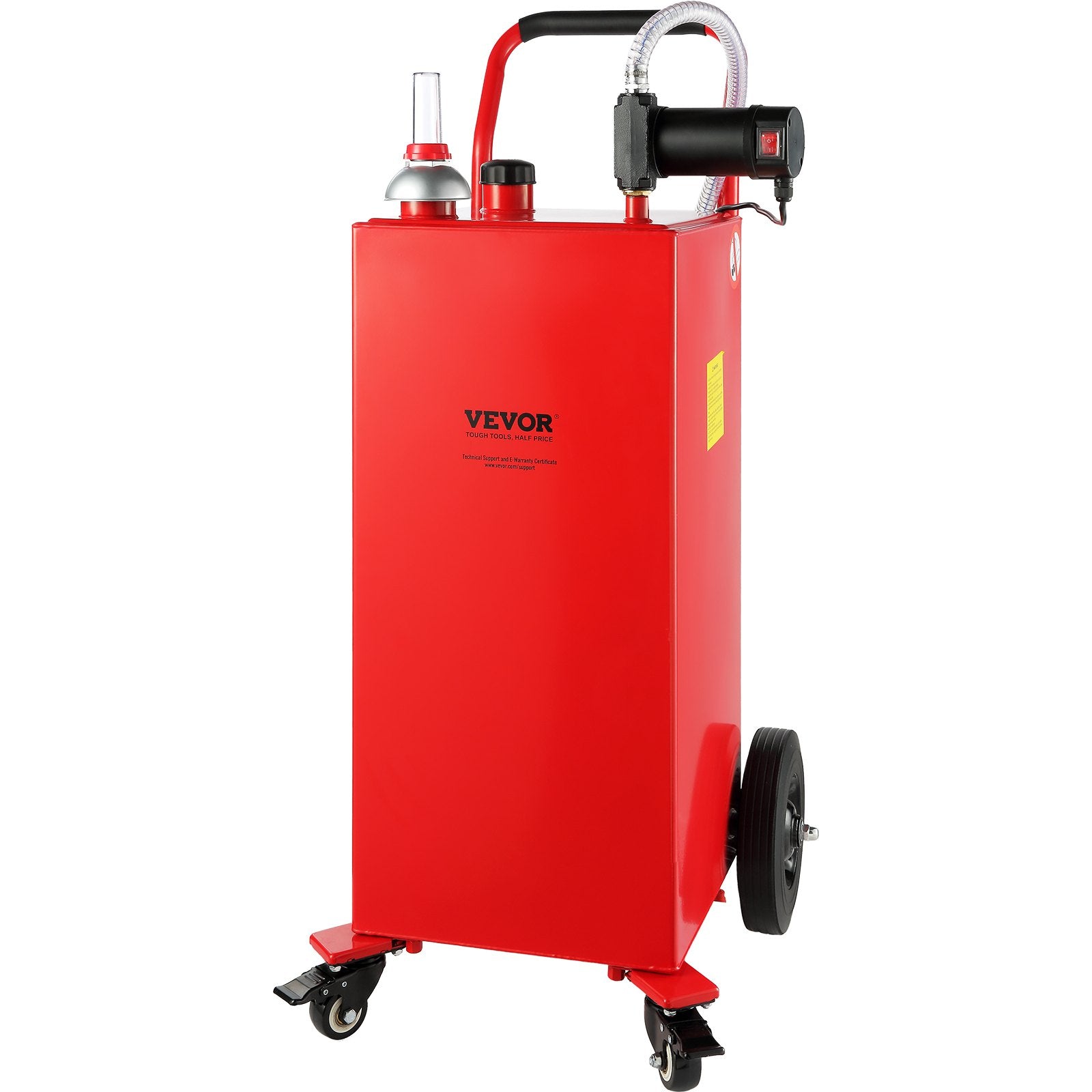 VEVOR 30 Gallon Fuel Caddy Portable Storage Tank 23.5 L/min with 180W Pump