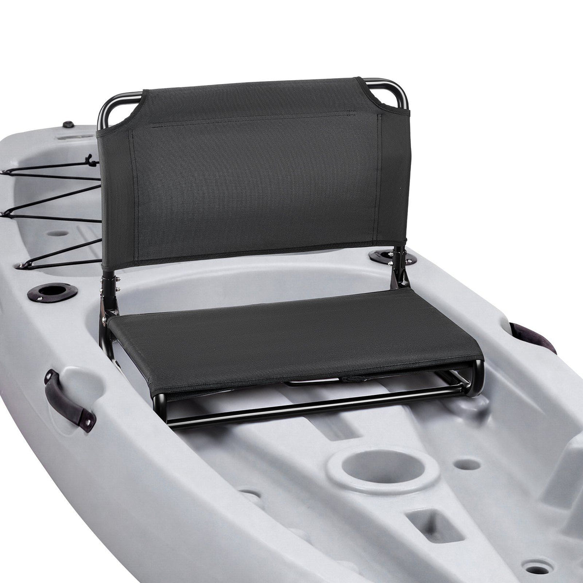 Kayak Seat, Folding Kayak Seat with Comfortable Back Support, Aluminum Alloy Frame &amp; 600D Oxford Fabric, Easy Assembly for Paddling, Fishing and Recreational Kayaking