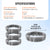 VEVOR Razor Wire Razor Barbed Wire 147ft 3Rolls Razor Wire Fencing Double Spiral