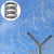 VEVOR Razor Wire Razor Barbed Wire 147ft 3Rolls Razor Wire Fencing Double Spiral